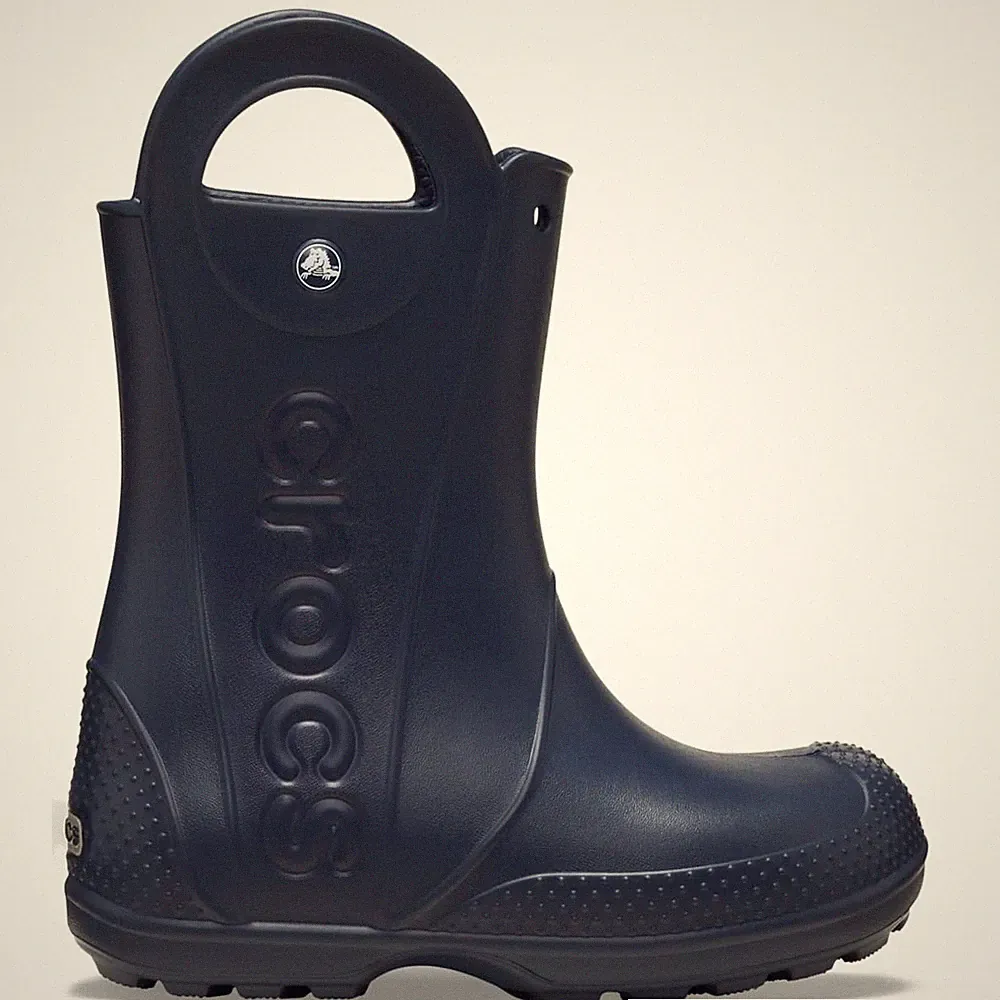 Crocs Toddler Handle It Rain Boots – Waterproof, Large Handles, Reflective Heel